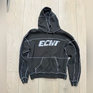 ECHT Charcoal Gray Hoodie Sweater